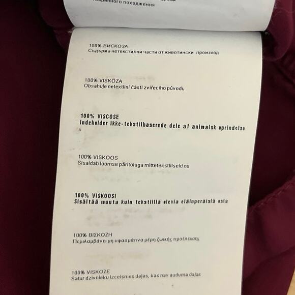 Women's Purple Tie Dye Sleeveless Button Down Collar Shirt Tank Top Size 40 US 8 - Picture 5 of 5